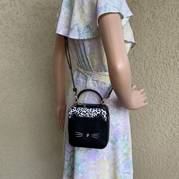 Kate Spade meow cat daisy crossbody purse - Picture 13 of 16
